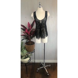 Crochet Fringe Vest